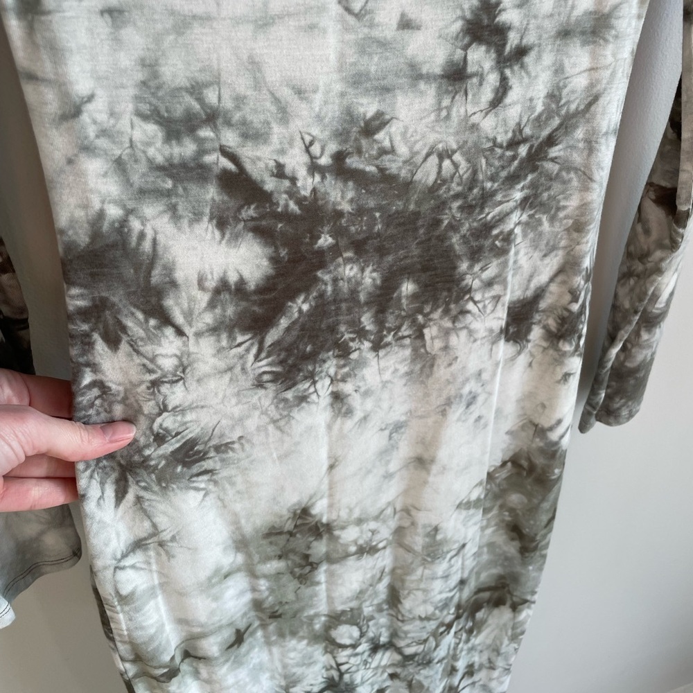 Lovers + Friends Ivanna Midi Dress - Green Tie Dye - Size Small - Picture 8 of 15